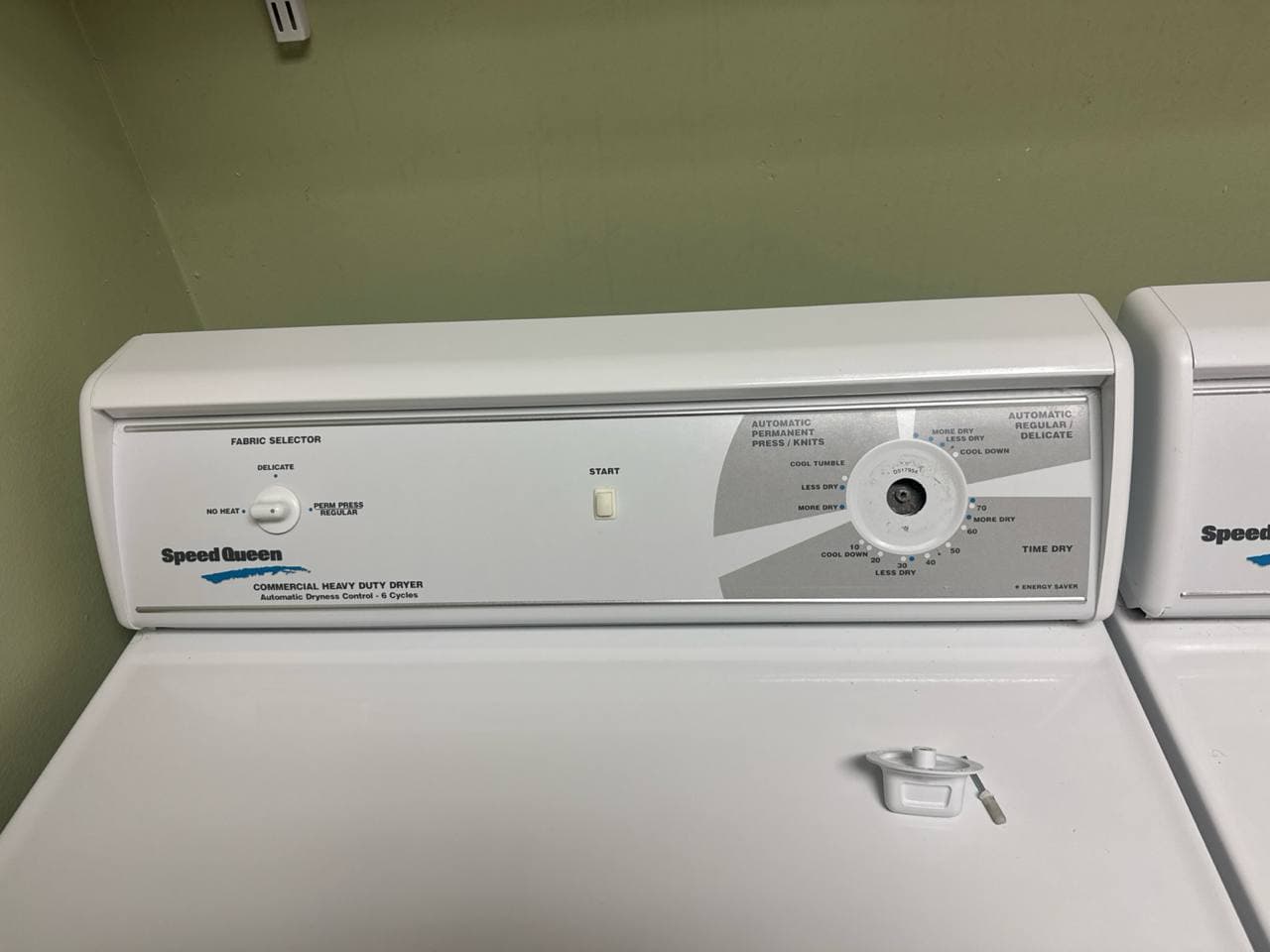 Washer Repair by Same Day Appliance Fix — Palm Beach County FL | Call $<span className="tabular">{BUSINESS.phone}</span> Speed Queen commercial heavy-duty dryer serviced — timer and heating element inspection